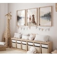 thumbnail image 1 of Labrador Nursery Print Brown Lab Art Girl Dog Lake Nursery Decor Labrador Retriever Wall Art Set 3 Stretched Canvas 8x12, 1 of 3
