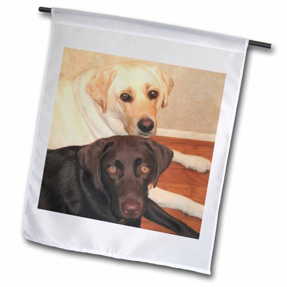 3dRose, Labrador Retriever, 12 x 18 inch Garden Flag