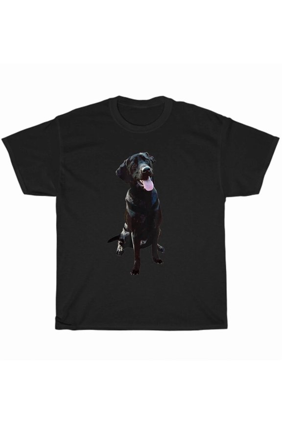 Labrador Retriever Black Lab Dog Pet Puppy Animal Lover Cute Gift Unisex T-Shirt, up to Size 5XL