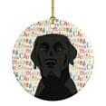thumbnail image 1 of Labrador Retriever Black #2 Christmas Ceramic Ornament 2.8 in x 2.8 in, 1 of 3