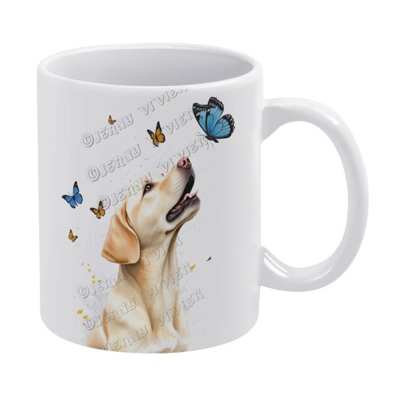 Labrador Retriever Ceramic Coffee Mug Tea Cup, 11 OZ