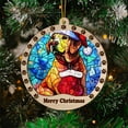 thumbnail image 1 of Labrador Retriever Christmas Dog Ornament, Labrador Retriever Dog Christmas GiftsLabrador Retriever Dog SunCatcher Christmas Gifts, Christmas Decor, 1 of 4