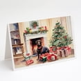 thumbnail image 1 of Labrador Retriever Cozy Christmas Greeting Cards Pack of 8 7 in x 5 in, 1 of 3