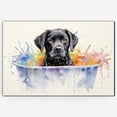 thumbnail image 1 of Labrador Retriever Cute Dog Cat in Bathtube Pictures Painting Prints, Funny Colorfull Animals Bathroom Wall Decor Pet Artworks Pet Gift Ready To Hang, Canvas Wall Art, 1 of 5