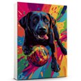 thumbnail image 1 of Labrador Retriever Dog American Football Poster – Funny Labrador Retriever Dog Playing American Football Canvas Wall Art for Sports Lovers, Pet Lovers, Home Decor, 1 of 5