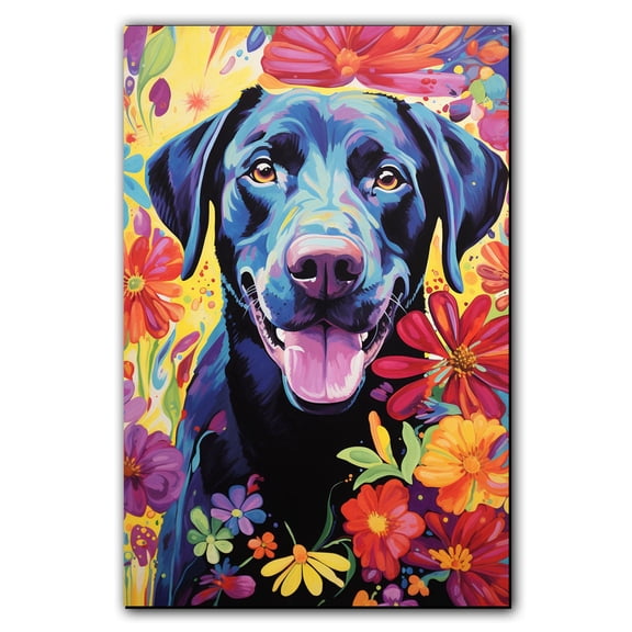 Labrador Retriever Dog Arts Canvas - Large Abstract Paintings Colorfull Wall Art Dog Decor Dog Room Decor Animal Wall Art Animal Canvas
