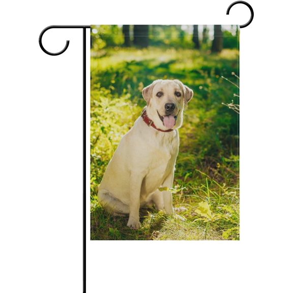 Labrador Retriever Dog Decorative Double Sided Garden Flag 12 x 18 inch