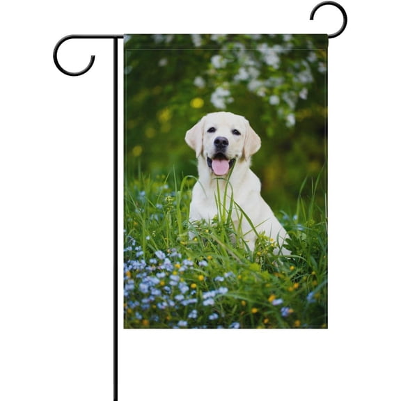 Labrador Retriever Dog Decorative Double Sided Garden Flag 12 x 18 inch