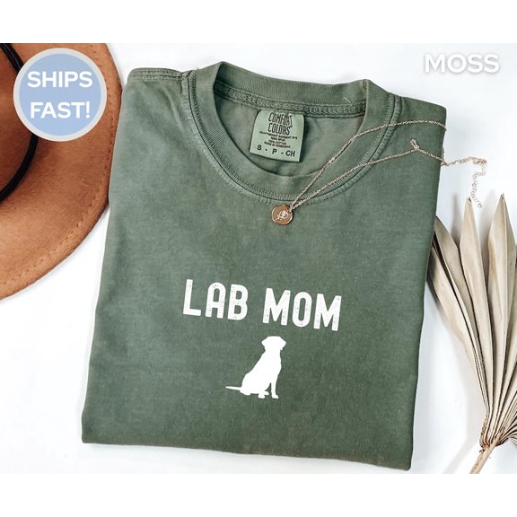 Labrador Retriever Dog Graphic Tee Lab Illustration Comfort Colors Unisex Cotton T-Shirt, Size S-3XL