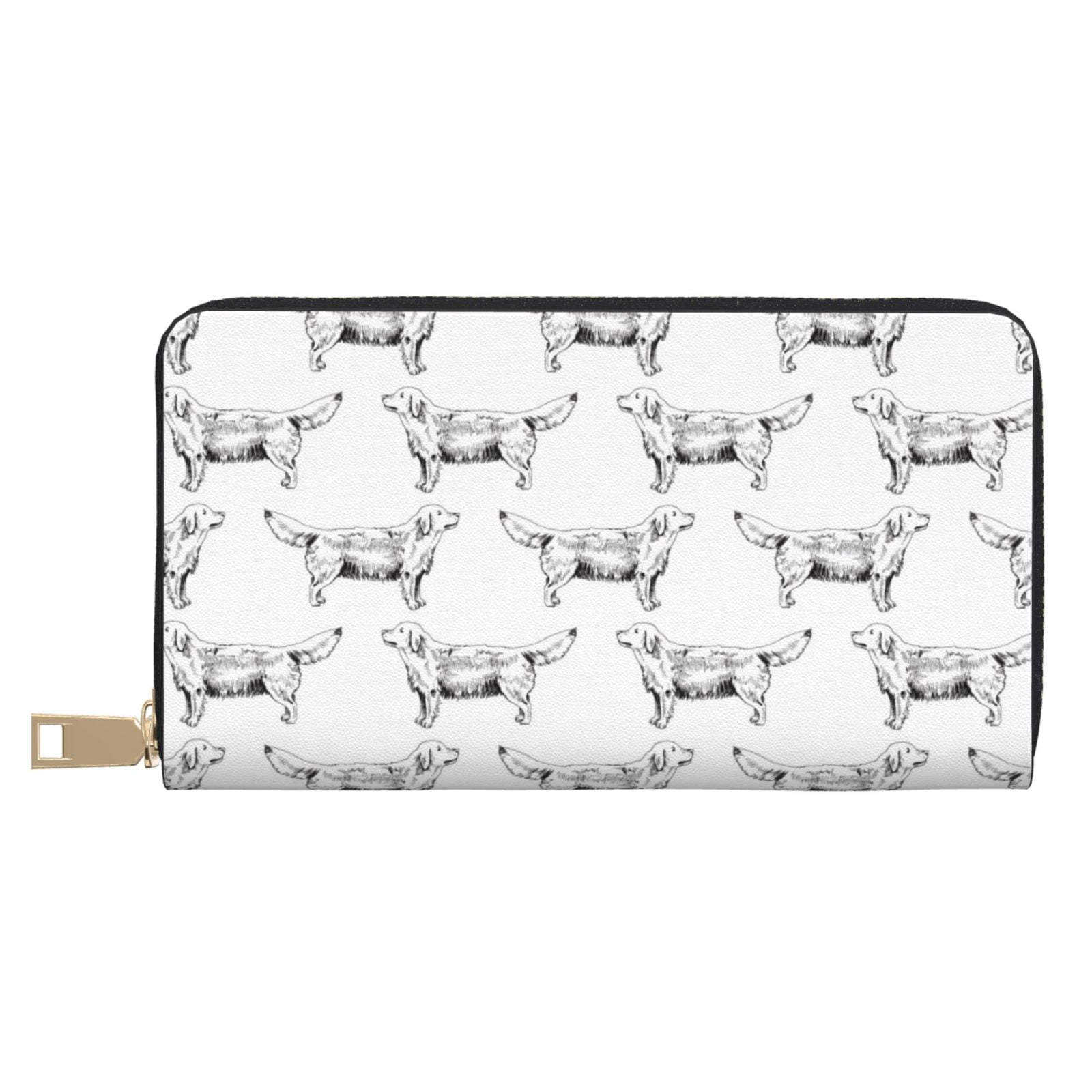 Dog Wallet Labrador Retriever Dog No.1002 Wallet Women, Leather Bifold Multi Card ...