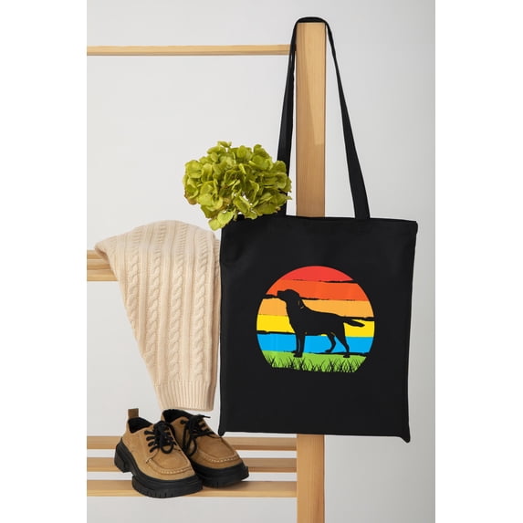 Labrador Retriever Dog Throwback Pet Gift Vintage Retro Animal Unisex Tote Bag