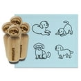 thumbnail image 1 of Labrador Retriever Dogs Standing Sitting Playing Rubber Stamp Set for Scrapbooking Crafting Stamping - Mini 1/2 Inch, 1 of 7