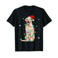 thumbnail image 1 of Labrador Retriever Dogs Tree Christmas Sweater Xmas Pet Dogs Black T-Shirt, 1 of 5