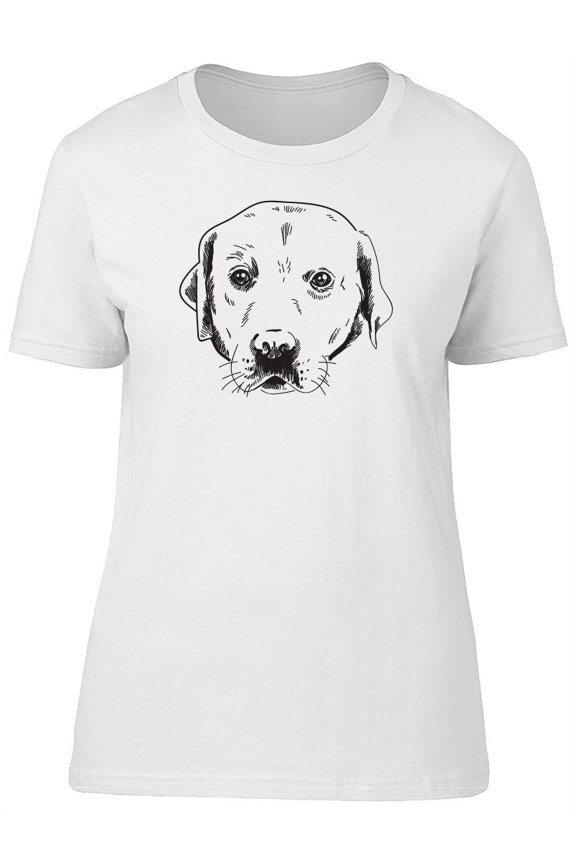 Labrador Retriever Face Sketch Tee Women's -Image by Shutterstock