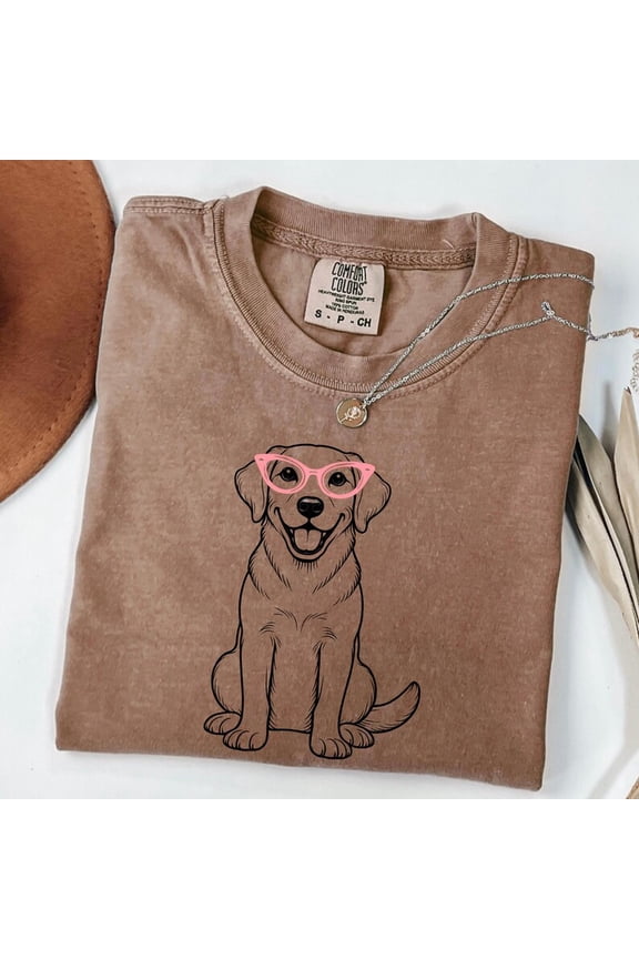 Labrador Retriever Lab Dog Graphic Tee Comfort Colors Unisex Cotton T-Shirt, Size S-3XL