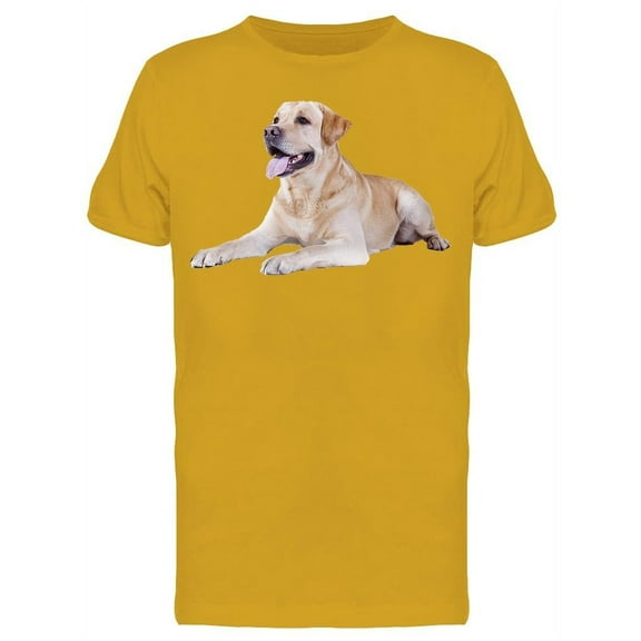 Labrador Retriever Laying Down T-Shirt Men -Image by Shutterstock, Male Large
