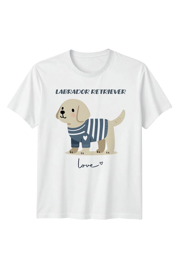 Labrador Retriever Love Dog T-Shirt, Cute Dog Tee All Size S-5XL