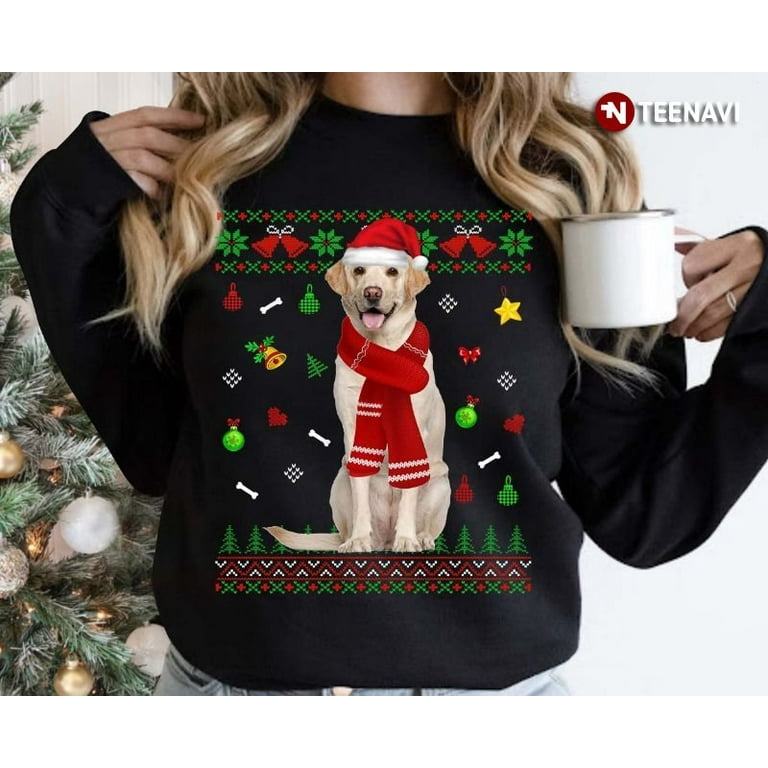 Labrador ugly christmas sweater clearance