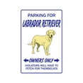 thumbnail image 1 of Labrador Retriever Novelty Aluminum Sign | Indoor/Outdoor | Funny Home Décor for Garages, Living Rooms, Bedroom, Offices | SignMission Funny Gift Vet Hunter Hunting Sign Wall Plaque, 1 of 4