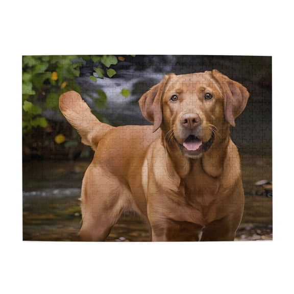 Labrador Retriever Outdoors 1000-Piece Wooden Jigsaw Puzzle for Adults, Fun & Challenging Family Brain-Teaser, Perfect Home Decor & Gift