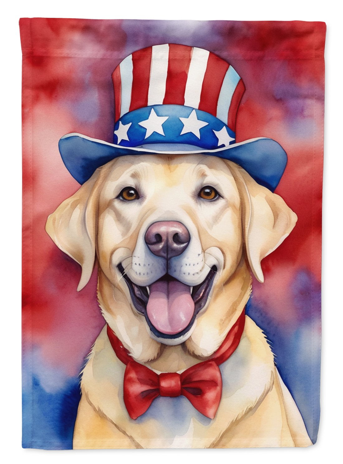 Labrador Retriever Patriotic Garden Flag 11.25 in x 15.5 in