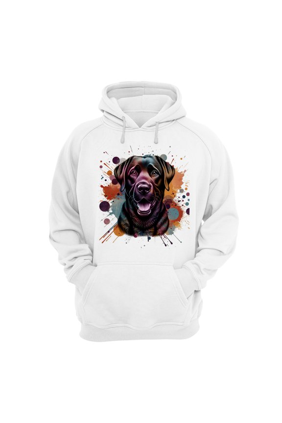 Labrador Retriever Portrait Watercolor Vintage Retro Styles Hoodie Unisex Merch Hoodies Lab Dog Lover Gifts - 00001