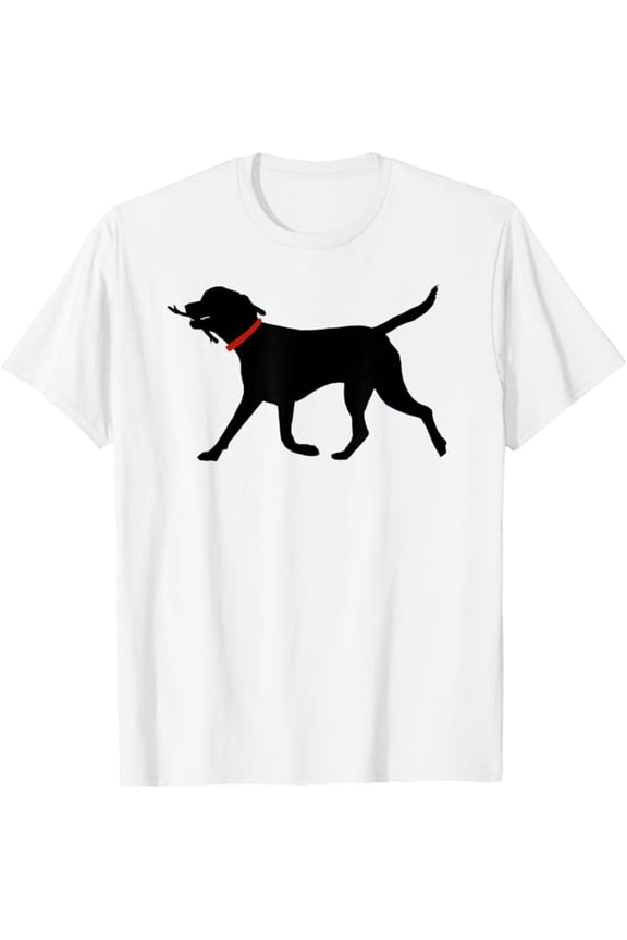 Labrador Retriever Shirt Play Fetch Black Lab T-Shirt T-Shirt, Unisex Cotton T-Shirt, Sizes S-5XL