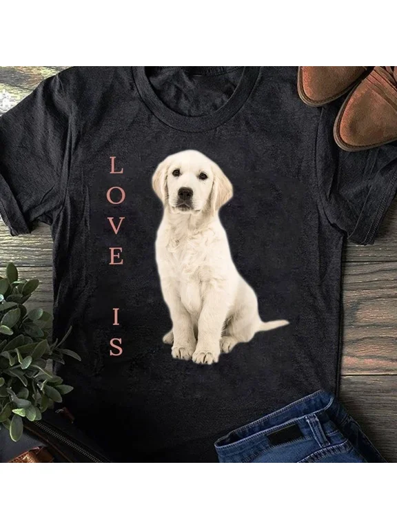 Labrador Retriever Shirt Women Men Kids White Lab Dog Mom T-Shirt - Funny Dog...