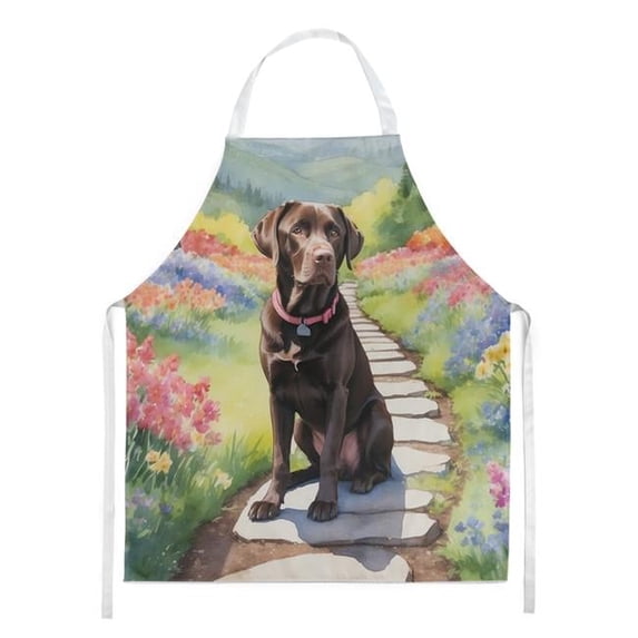 Labrador Retriever Spring Path Apron 27 in x 30 in
