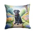 thumbnail image 1 of Labrador Retriever Spring Path Throw Pillow 14 in x 14 in, 1 of 6