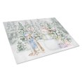 thumbnail image 1 of Labrador Retriever Yellow with Christmas Presents Glass Cutting Board Large 12 in x 15 in, 1 of 3