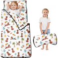 thumbnail image 1 of Labrador Retriever and Beach Teens Toddler Nap Mat with Pillow, Sleeping Mat Bag for Preschool Daycare 50"x20", 1 of 6