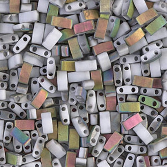 Labrador Vitrail Matte Miyuki Tila Seed Beads - Half Cut TLH4559-TB