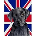 thumbnail image 1 of Labrador with English Union Jack British Flag Flag Garden Size, 1 of 1