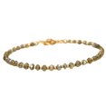 thumbnail image 1 of Labradorite 3-3.5mm Rondelle Shape Faceted Cut Beads 7 inch Gold Plated Clasp Bracelet for men, women, unisex. Link Chain Stacking Bracelet.|LINK_04054, 1 of 5