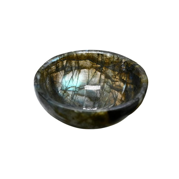 Labradorite Crystal Bowl 2" Inch Gemstone Bowl for Altar Offering Bowl