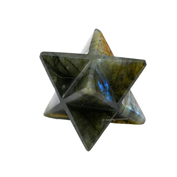 Labradorite Crystal Merkaba Star (2" Inches)