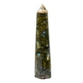 thumbnail image 1 of Labradorite Crystal Orgonite Tower Obelisk Point ("4.5" INCH), 1 of 5