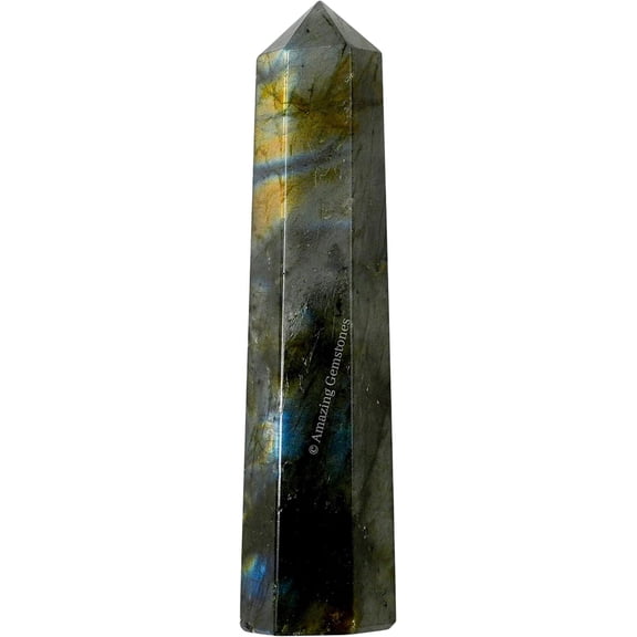Labradorite Crystal Tower Obelisk Point (3" to 4" INCH)