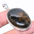 thumbnail image 1 of Natural Labradorite Gemstone Handmade 925 Sterling Silver Pendant 1.89", 1 of 1