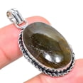 thumbnail image 1 of Natural Labradorite Gemstone Handmade 925 Sterling Silver Pendant 1.85", 1 of 1
