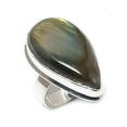 thumbnail image 1 of Labradorite Handmade 925 Sterling Silver Jewelry Ring Size 8, 1 of 2