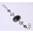 thumbnail image 1 of Labradorite - Madagascar 925 Sterling Silver Handmade Bracelet 7-8.99" 8.99" B_4, Beautiful Jewelry For Woman, New Year Sale, Valentin's Day Gift, 1 of 2