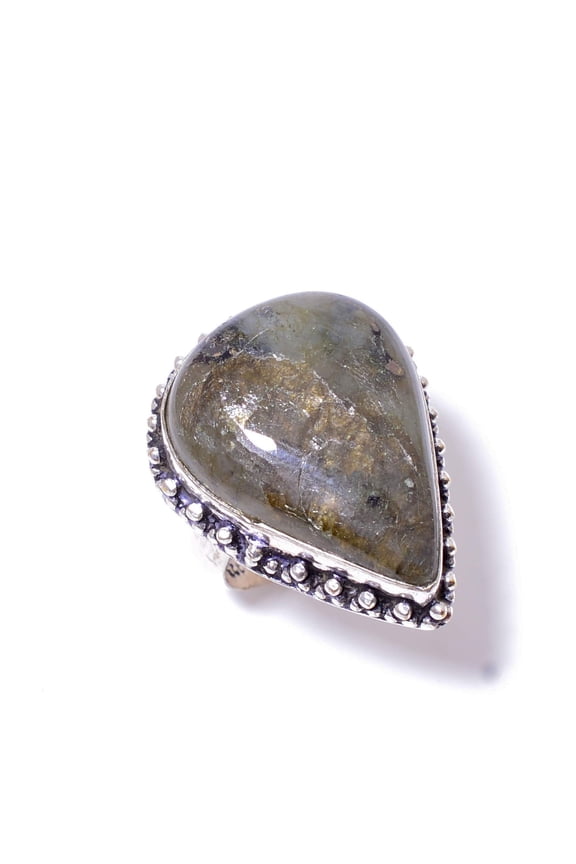 Labradorite - Madagascar Designer Handmade 925 Sterling Silver Ring S.9.5 R37