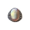 thumbnail image 1 of Labradorite Mens Ring, Natural Green Labradorite, Unisex Ring, Silver Jewelry, 925 Silver Ring, Birthday Gift, Heavy Men Ring, Arabic Design, Ottoman Style Ring, Christmas, Turkey Mens Signet Ring, 1 of 6
