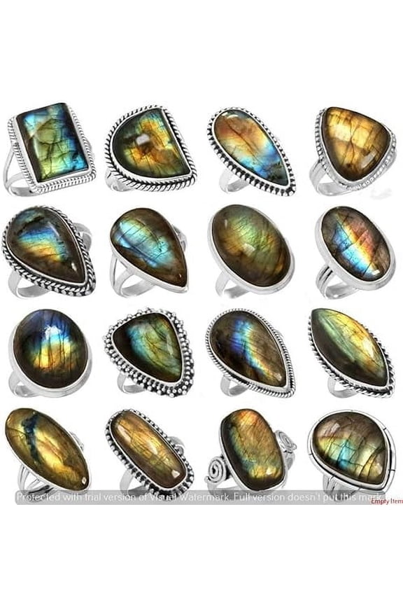 Labradorite Ring 20 Pcs silver plated rings women ring handmade ring engagement ring wedding ring Christmas gift