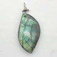 thumbnail image 1 of Labradorite Sterling Silver Drop Pendant | 2" Long | Blue Green |, 1 of 9