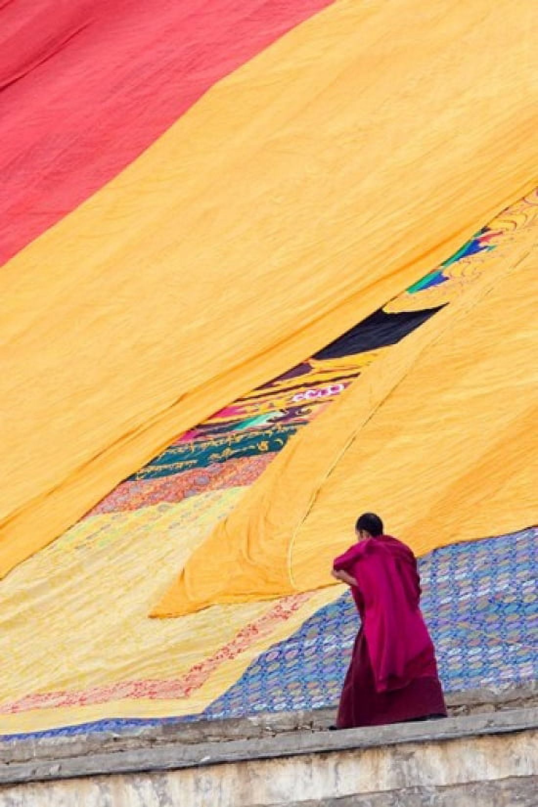 Labrang Monastery Monk Xiahe Gansu Province China Canvas Art - Philip Kramer DanitaDelimont (23 x 35)