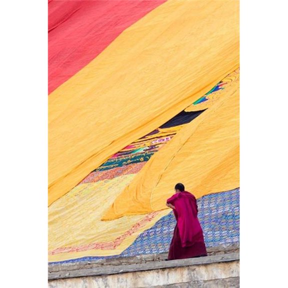 Labrang Monastery Monk Xiahe Gansu Province China Poster Print by Philip Kramer Danitadelimont - 23 x 35 in.
