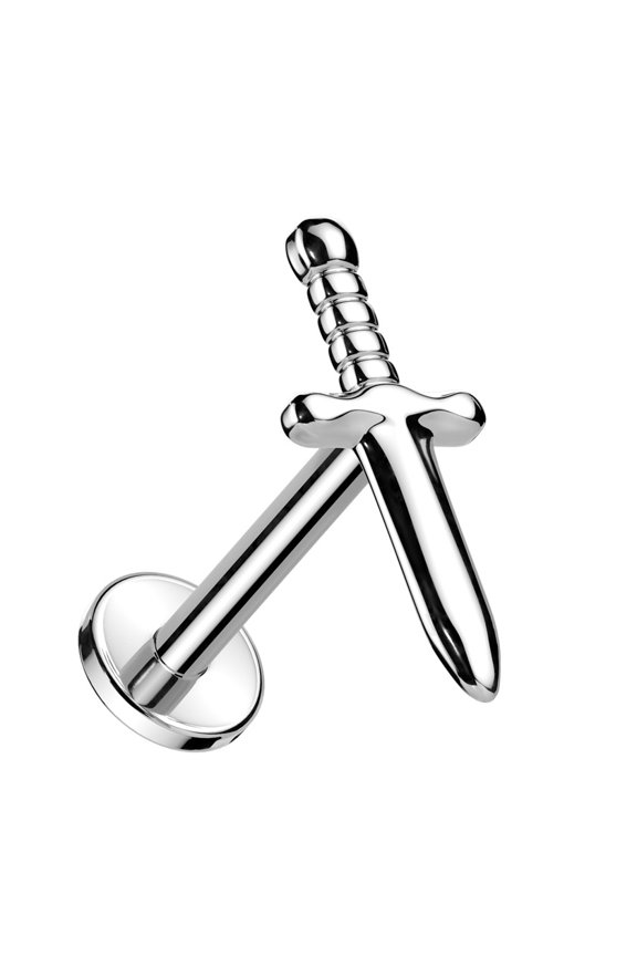 Labret 316L Implant grade Titanium Barbell Studs Dagger